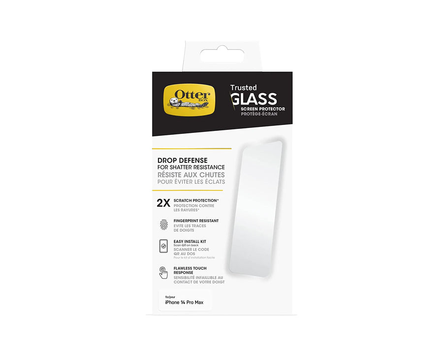 Otterbox Trusted Glass Screen Protector X2 for iPhone 14 Pro Max - Clear