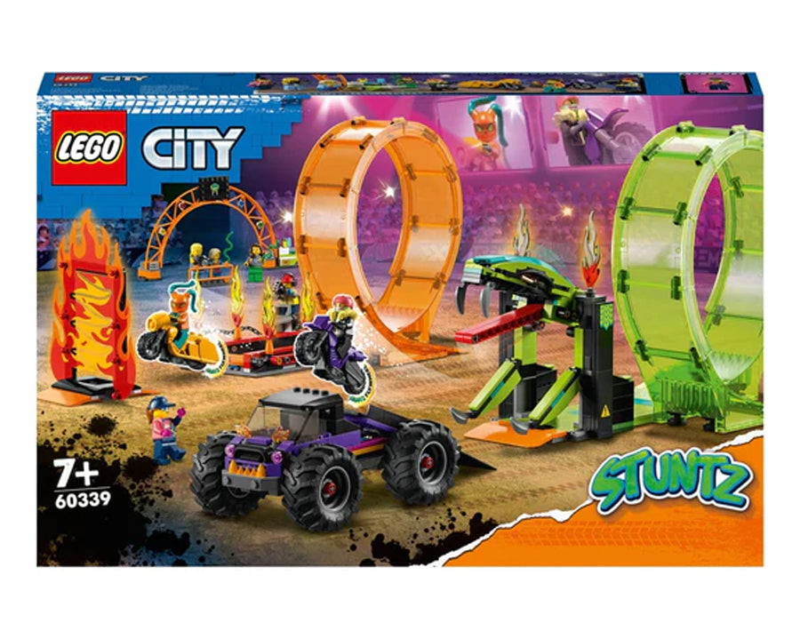 LEGO 60339 City Stuntz Double Loop Stunt Arena Motorbike Set
