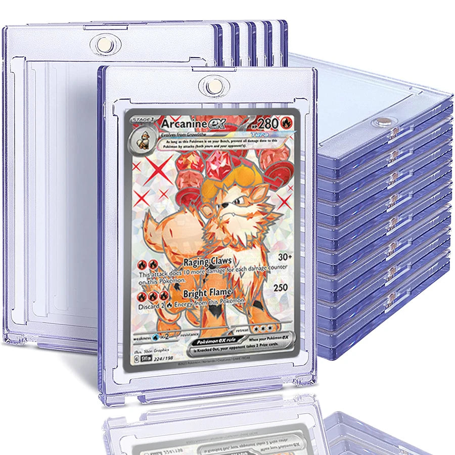 Magnetic Trading Card Holder Hard Case Pokemon Magic Yugioh Tcg Magnetic Trading Card Holder Hard Case Pokemon Magic Yugioh Tcg