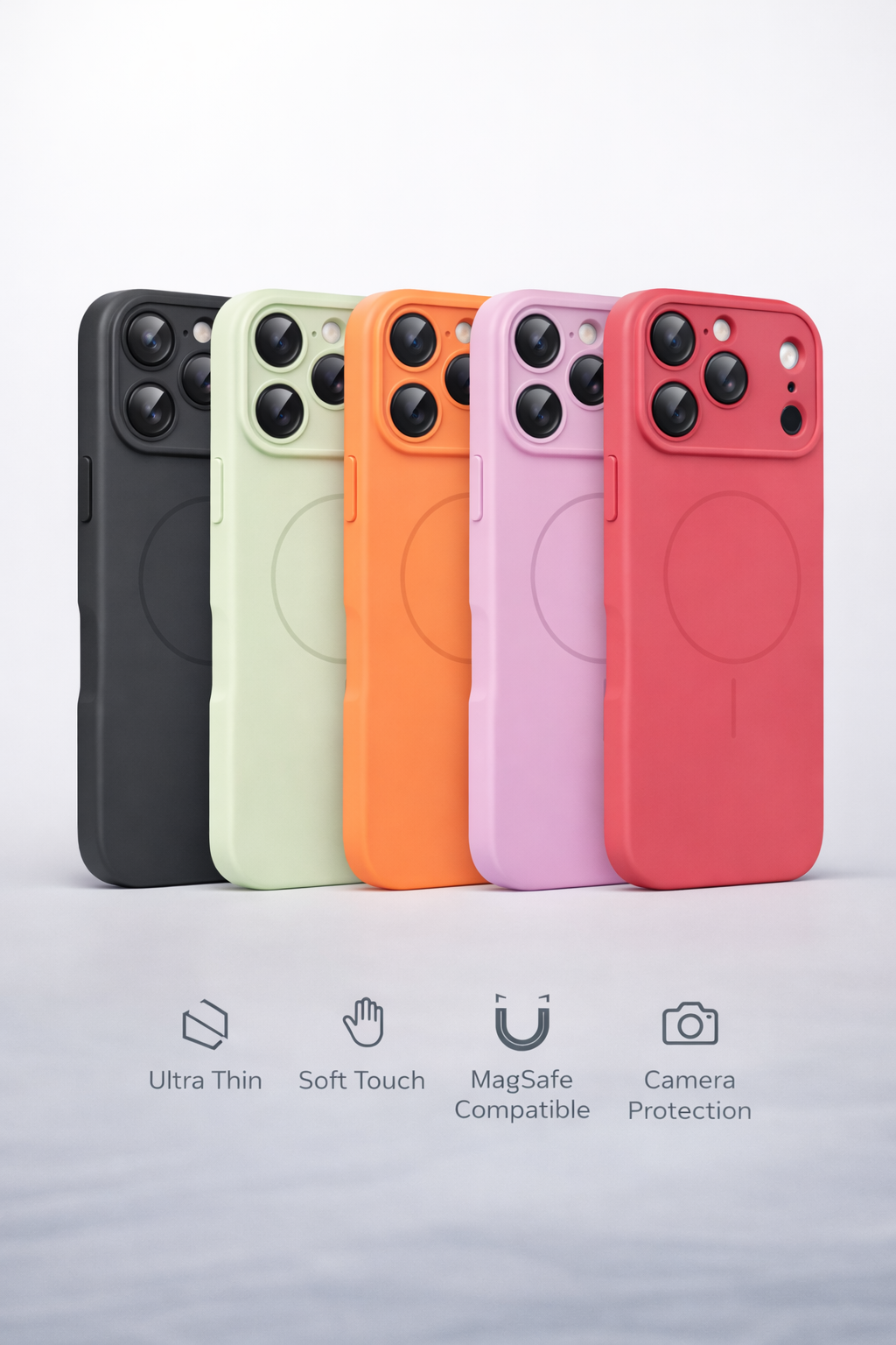 iPhone Ultra-Thin Soft Touch MagSafe Protective Case