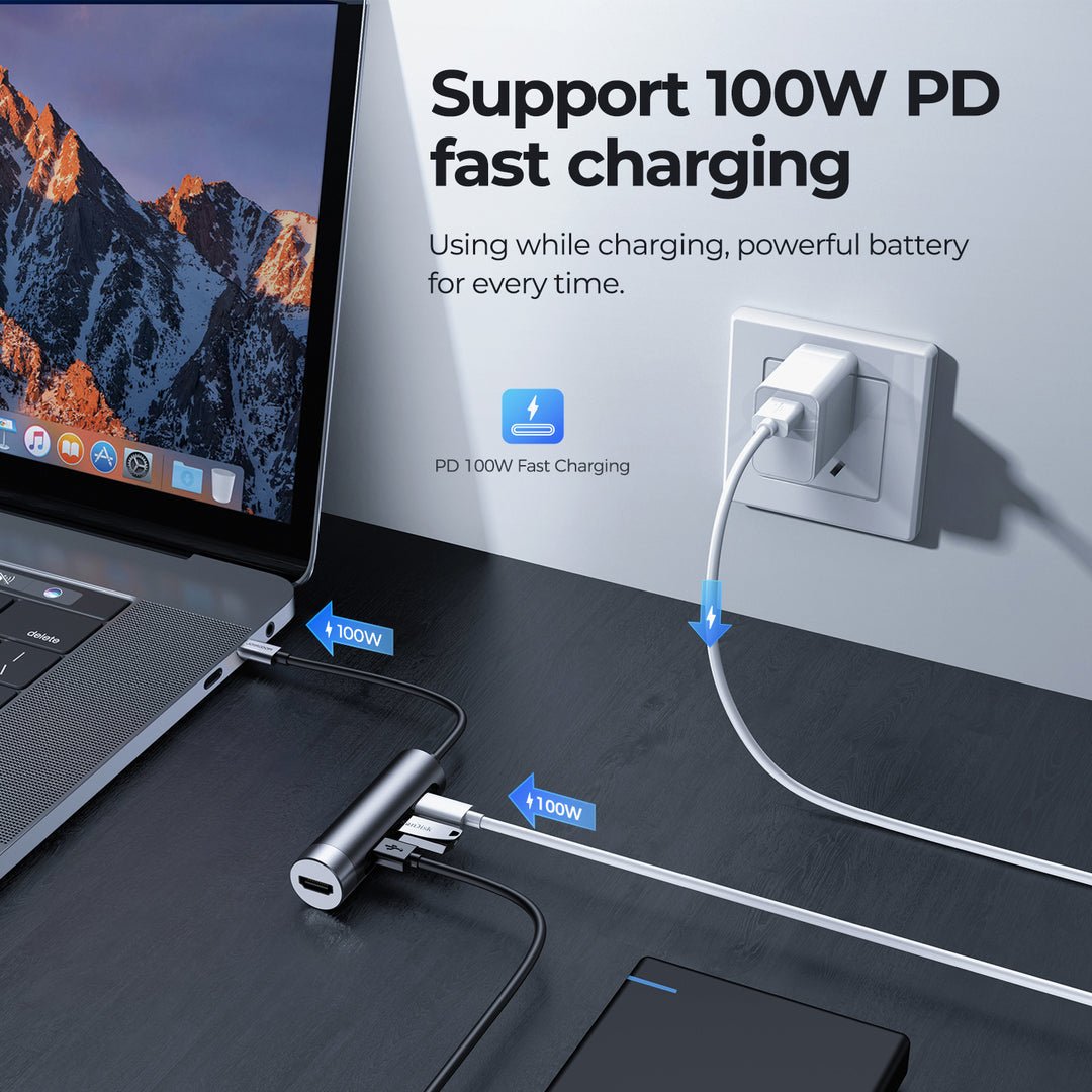 Joyroom 4 in 1 USB C Hub Adapter Docking Station H113 - Mobile123