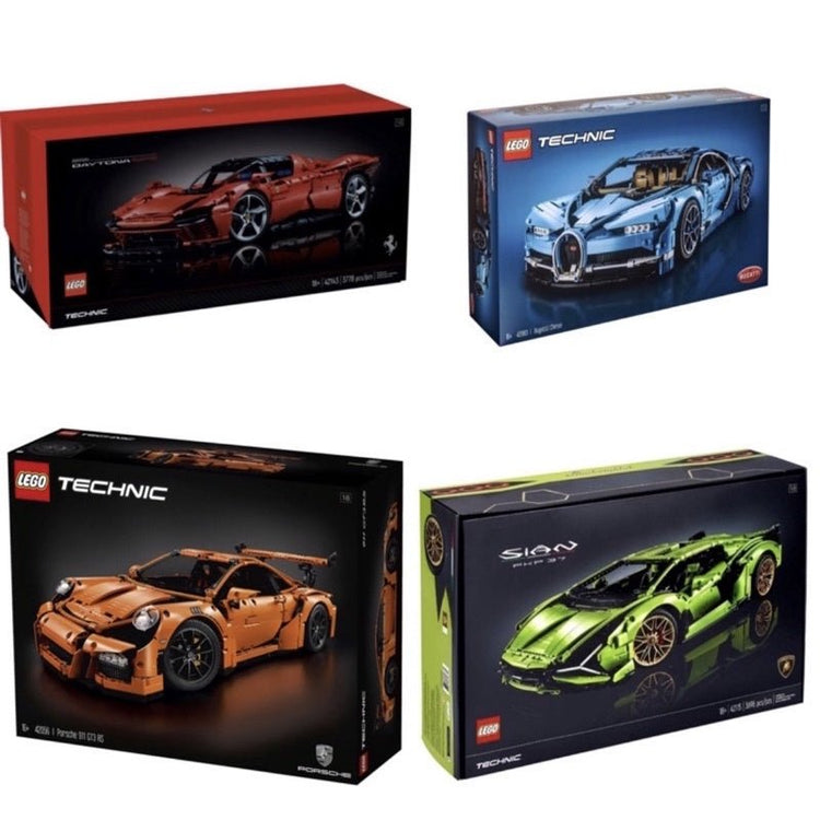 LEGO Technic Luxury Set Porsche 911 GT3 RS(42056) Bugatti Chiron(42083