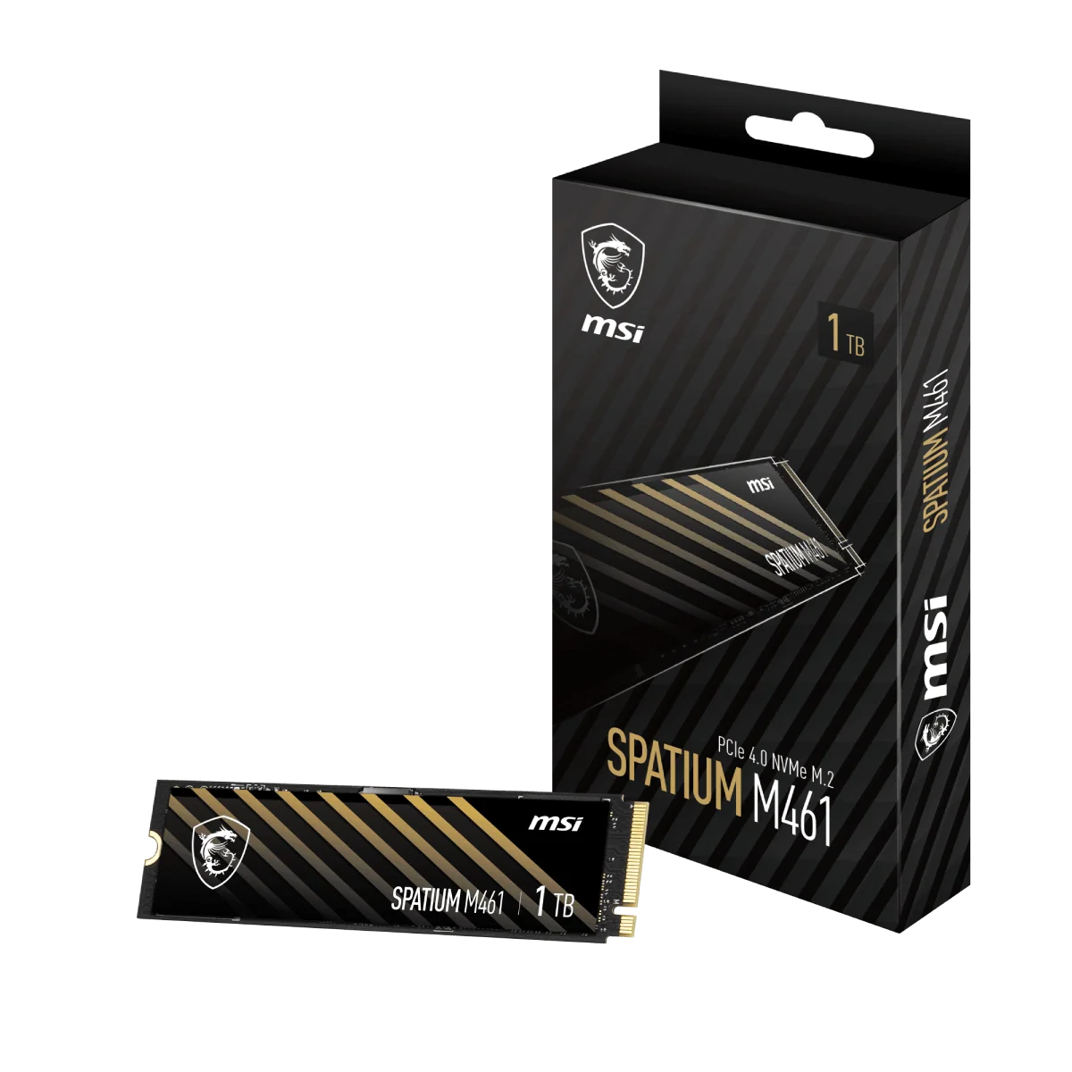 MSI SPATIUM M461 1TB PCIe 4.0 NVMe M.2 SSD – PC & PS5 Storage Upgrade
