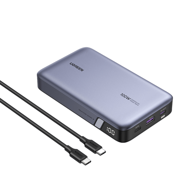 UGREEN Nexode 20000mAh 100W Laptop Power Bank Macbook Air Macbook Pro Airline Approved