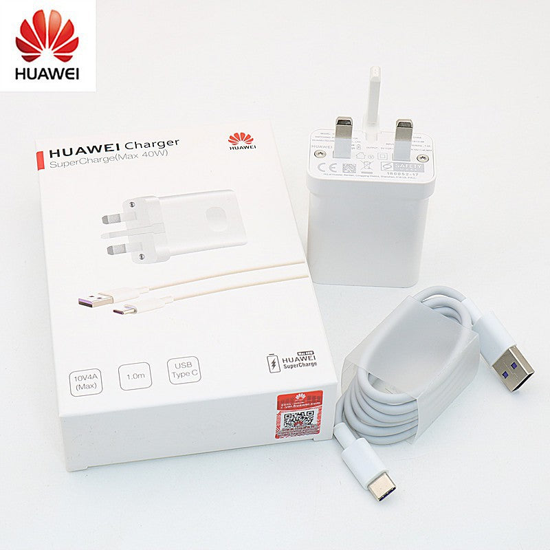 Huawei SuperCharge Mains Adapter Charger With 5A Type C USB Cable